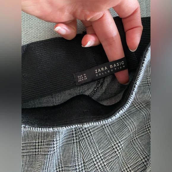 Zara houndstooth pattern stretchy leggings size M can fit small too - Picture 9 of 13